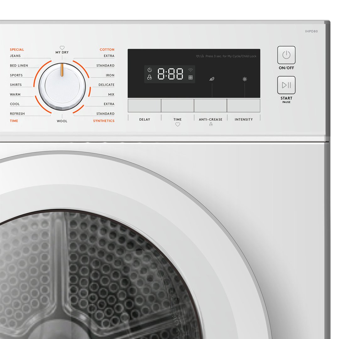 Inalto 8kg Heat Pump Dryer IHPD80