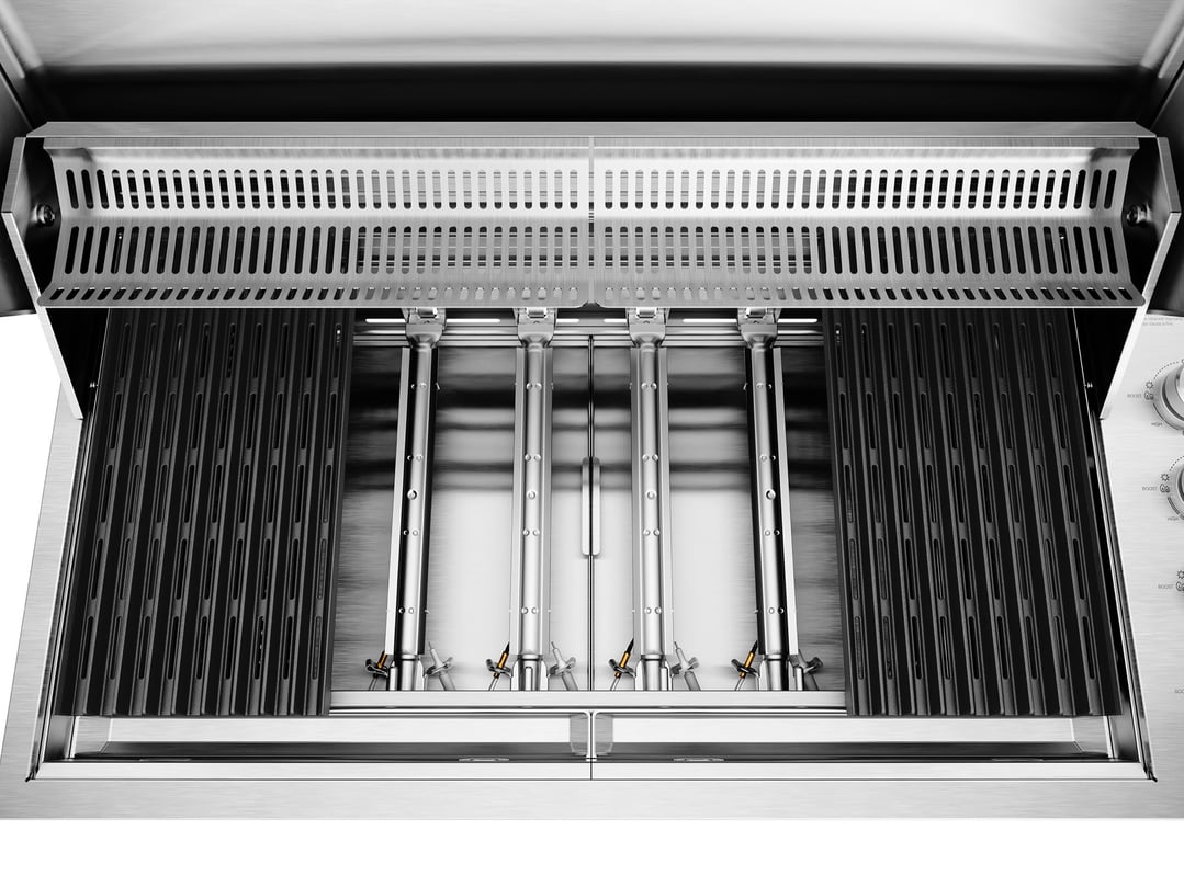 Beefeater 6-Burner Built In Gas BBQ with Hood, 316 Marine Grade Stainless Steel - ProLine Series BSH158SB