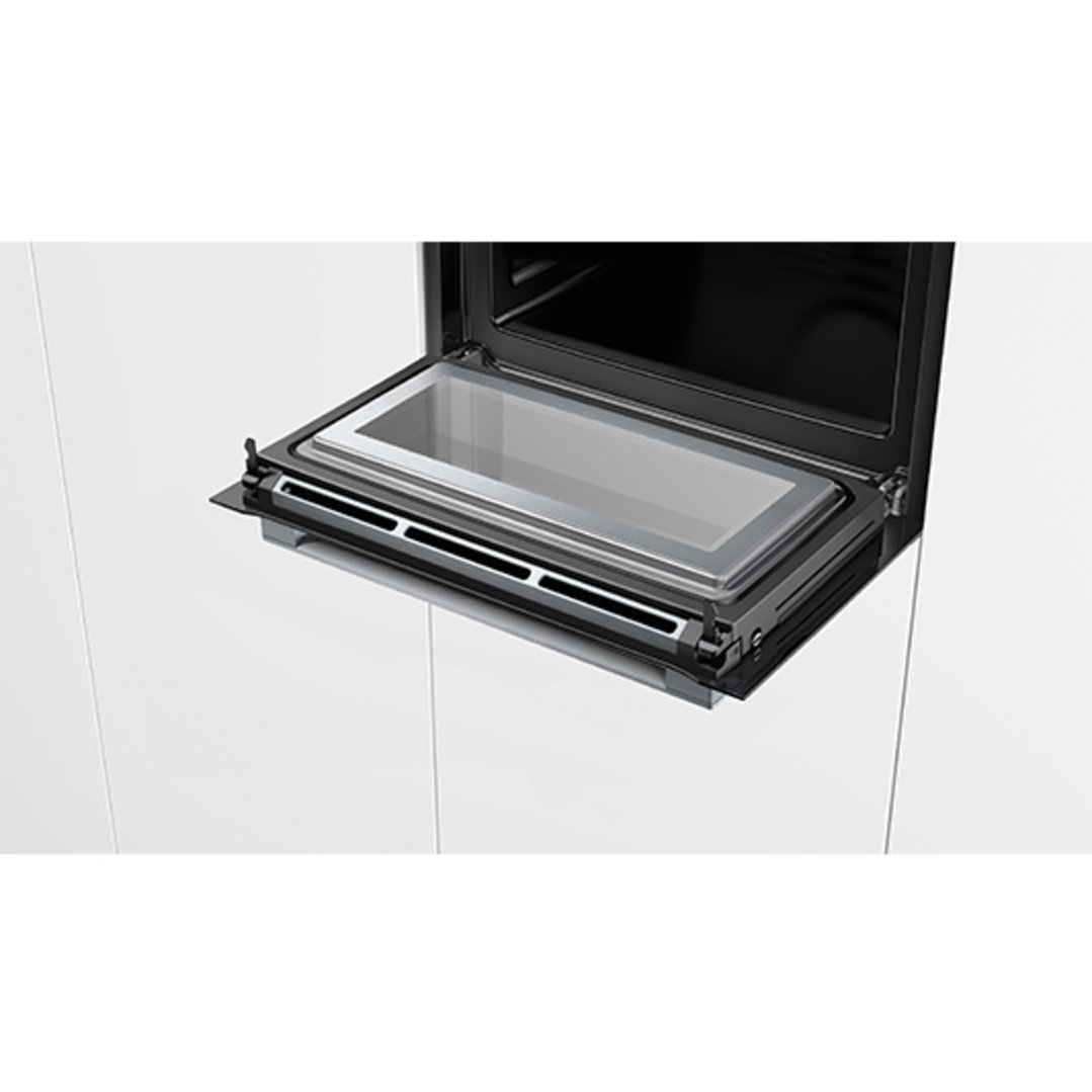 Bosch Serie 8 Compact Combination Microwave Oven Black CMG633BB1A
