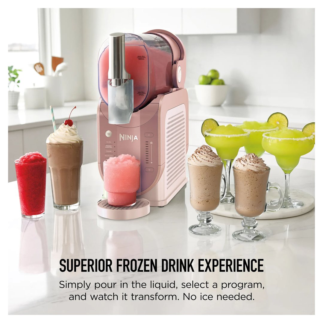Ninja SLUSHi Professional Frozen Drink Maker - Limited Edition Frosé FS302PK