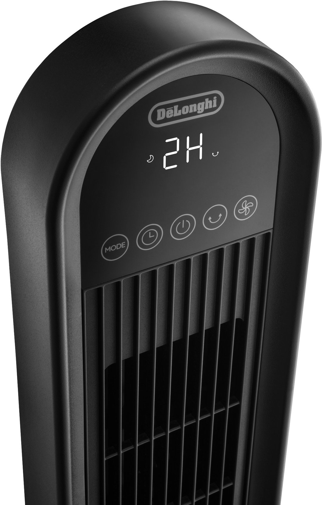 Delonghi Oscillating Tower Fan Black DETF100BK