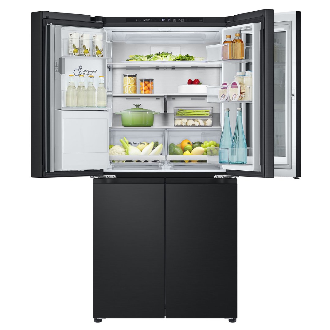LG 508L Slim French Door Fridge in Matte Black Finish GF-V500MBLC