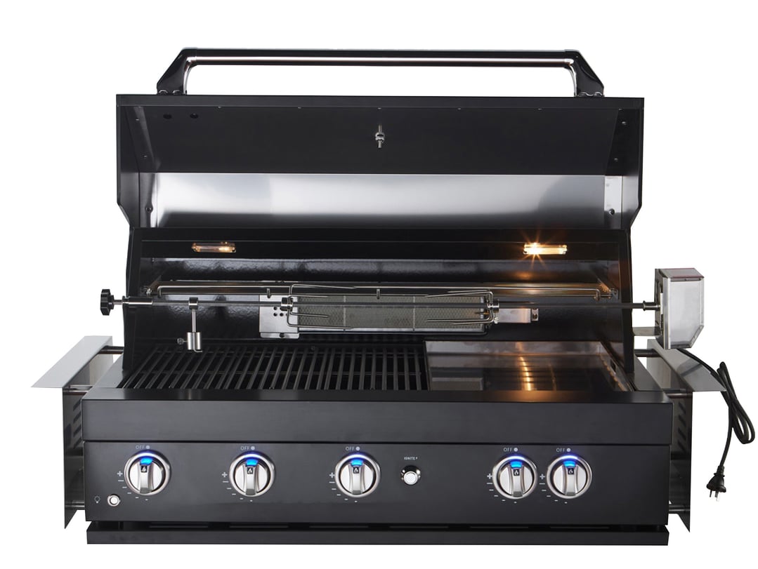 Sirius Built-in 5 Burner Gas BBQ in Black SIR-BG3101-BLK
