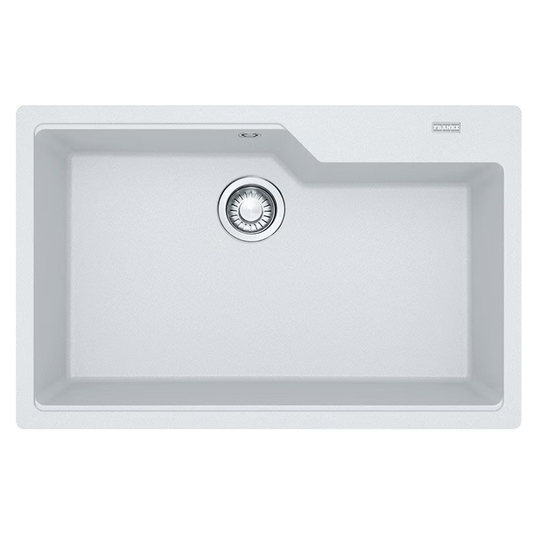 Franke URBAN Polar White Single Bowl Topmount Kit UBG610-78PW