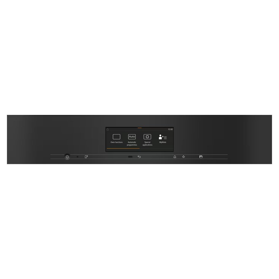 Miele 60cm Handleless Pyrolytic Oven with Moisture Plus and Food View Integrated Camera Obsidian Black H7860BPXOBSW