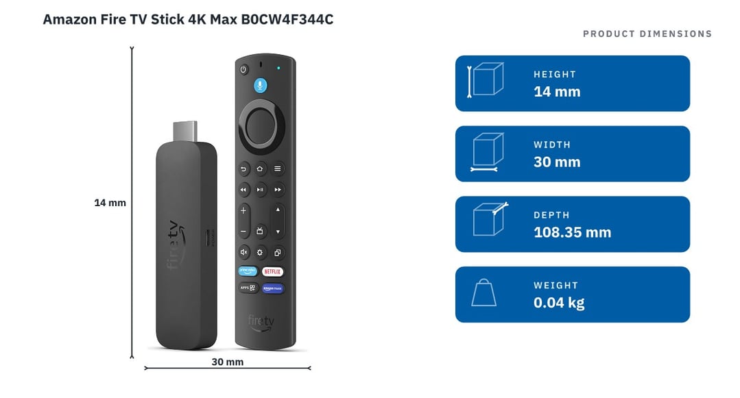 Amazon Fire TV Stick 4K Max B0CW4F344C
