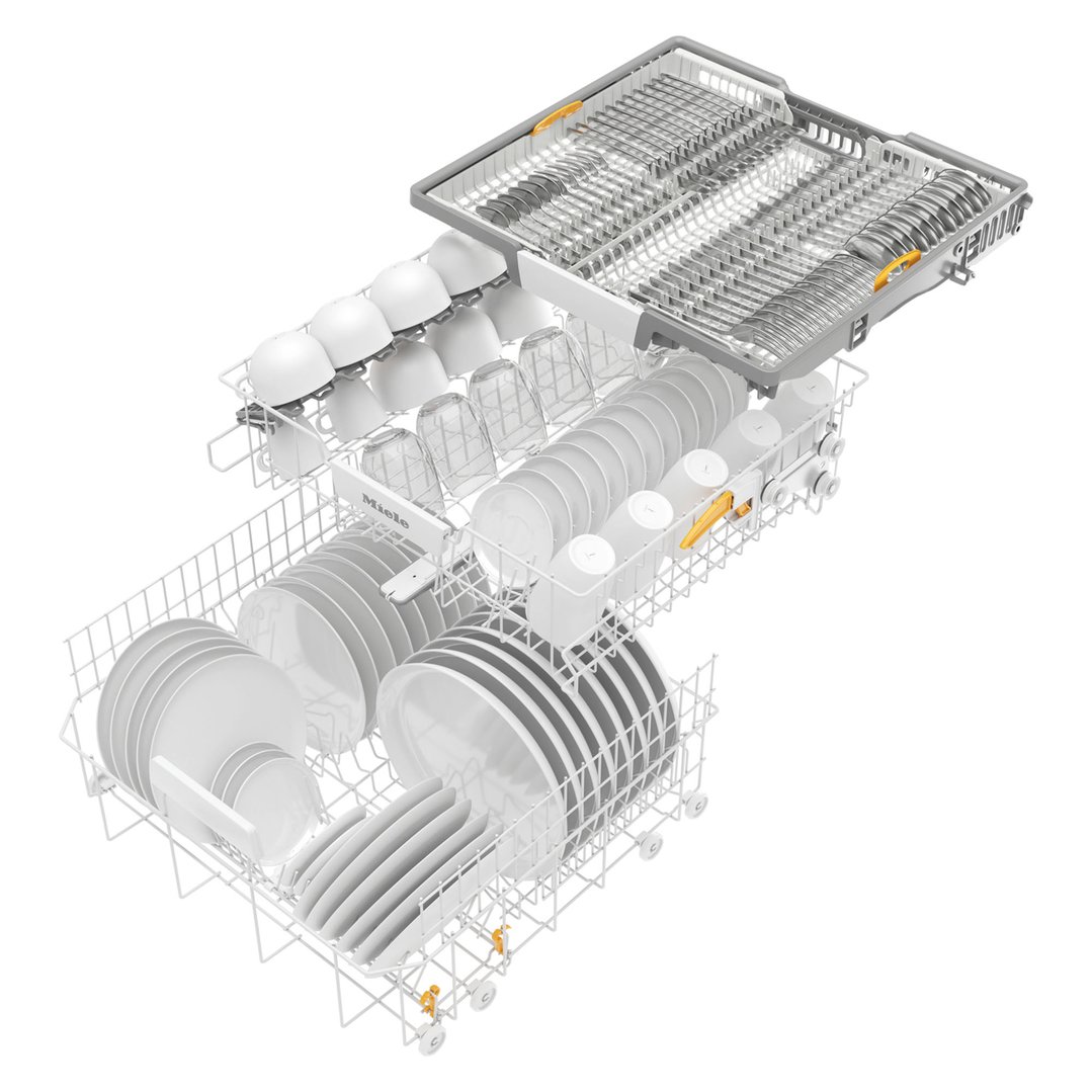 Miele 60cm Built-Under Dishwasher with QuickPowerWash and AutoOpen Drying CleanSteel G5210SCUCLST