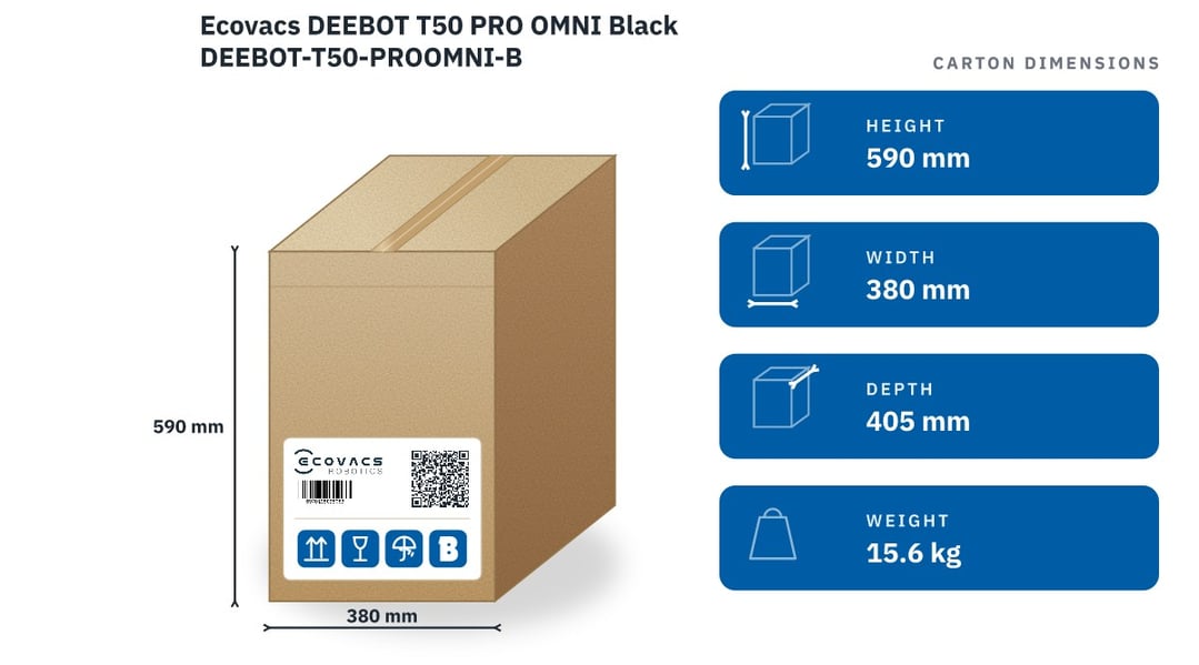 Ecovacs DEEBOT T50 PRO OMNI Black DEEBOT-T50-PROOMNI-B