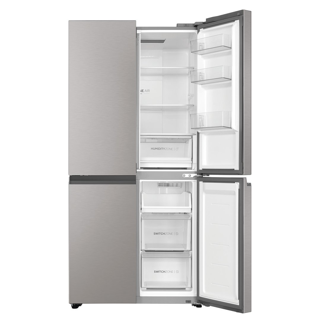Haier Quad Door Refrigerator Freezer, 83cm, 463L Satina HRF530YS