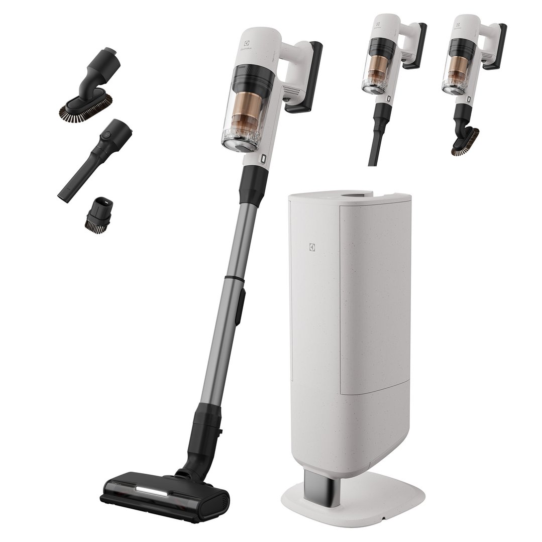 Electrolux 700 Series Stick Vacuum Cleaner with Clean Station - White EFP72315SB