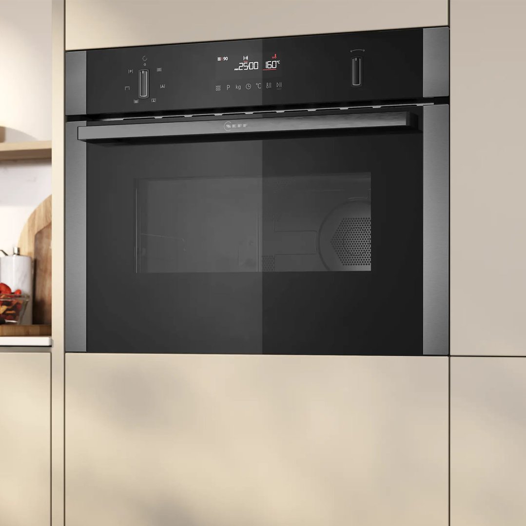 Neff Built-in Microwave Oven with Hot Air - Graphite Grey C1AMG84G1B