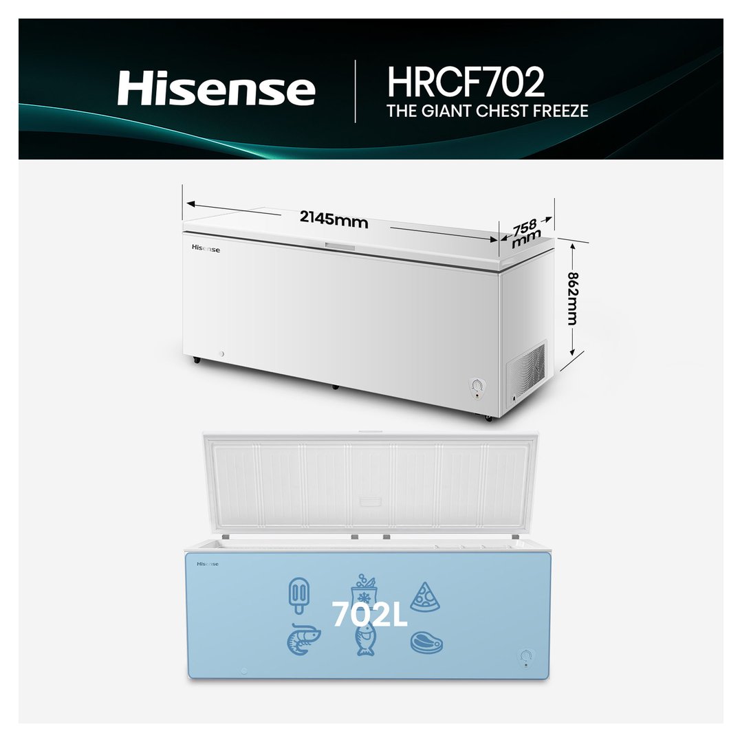 Hisense 702L Chest Freezer HRCF702