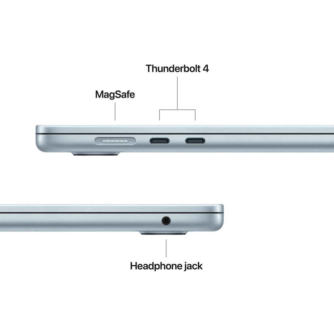 Apple 15" MacBook Air M5 chip with 10‑core CPU and 10‑core GPU, 24GB, 1TB SSD - Sky Blue MDVU4X/A