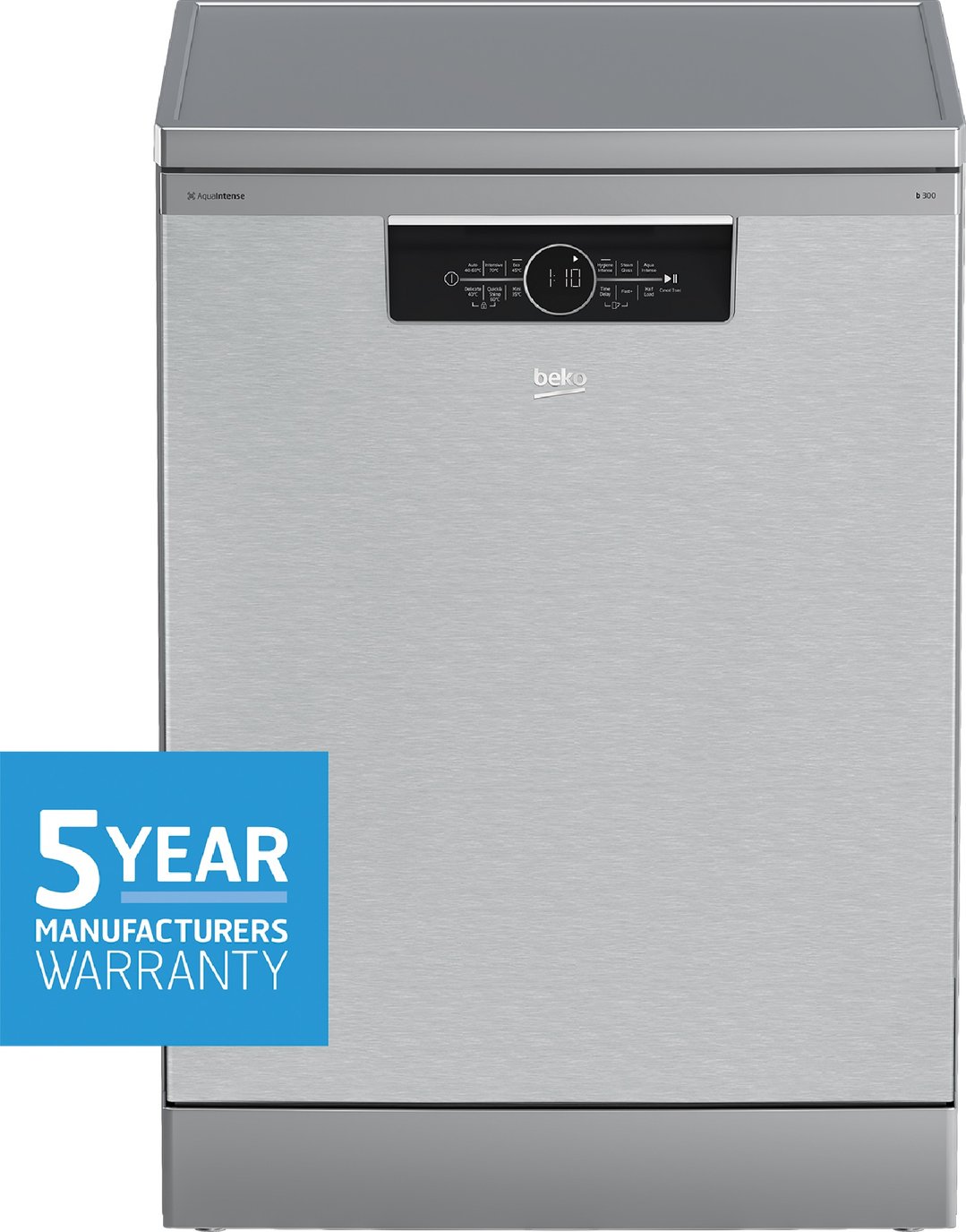 Beko 16 Place Setting Freestanding Dishwasher, Stainless Steel BDFB1630X