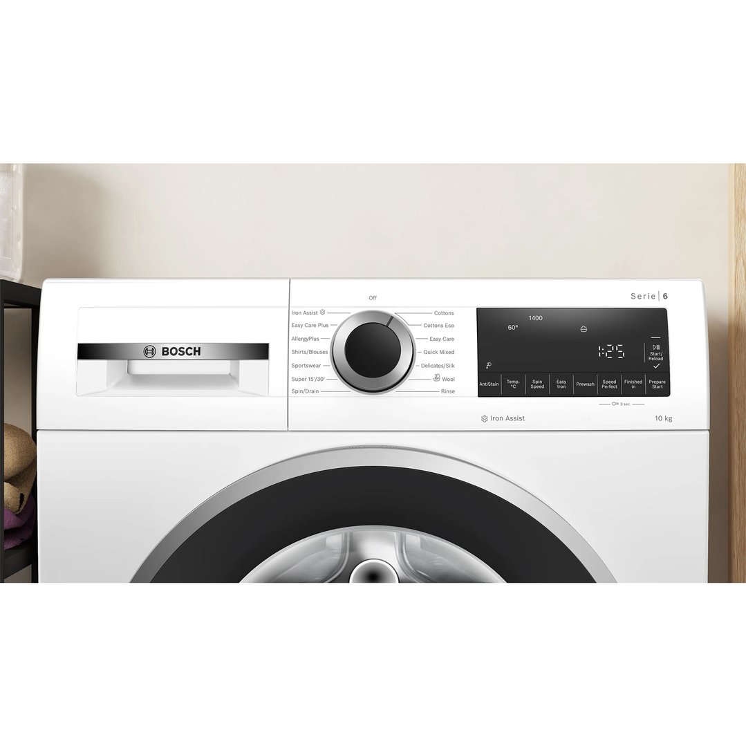 Bosch 10kg Series 6 Front Loader Washing Machine White WGG254Z1AU