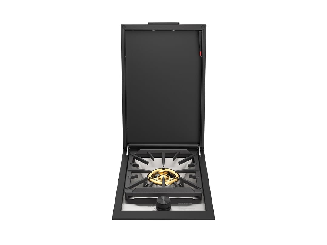 Beefeater Built In Gas Side Burner with Lid, Colour Matched to COLORBOND® Steel Monument® finish - ProLine Series BSW318DB