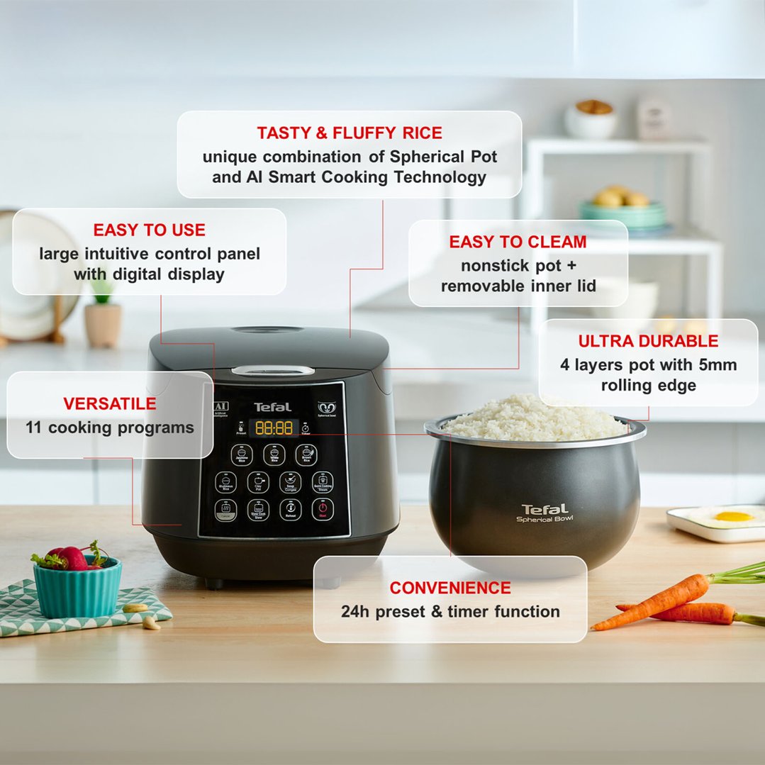 Tefal Easy Rice & Slow Cooker Plus RK736