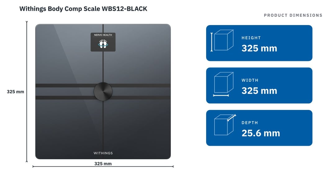 WITHINGS Body Comp Scale WBS12-BLACK - Bing Lee