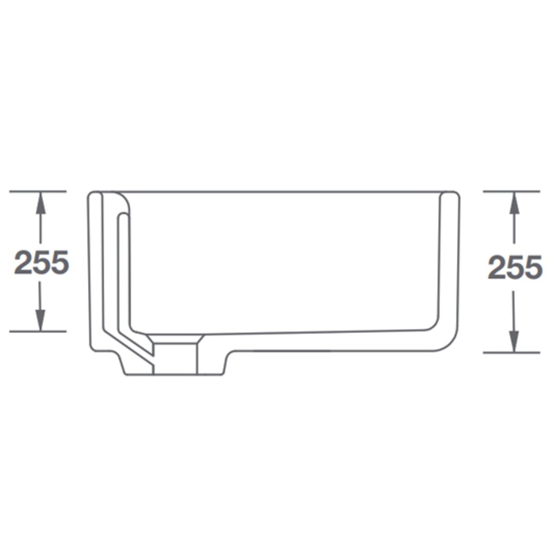 Shaws Belfast Single Bowl Sink SCBE600WH