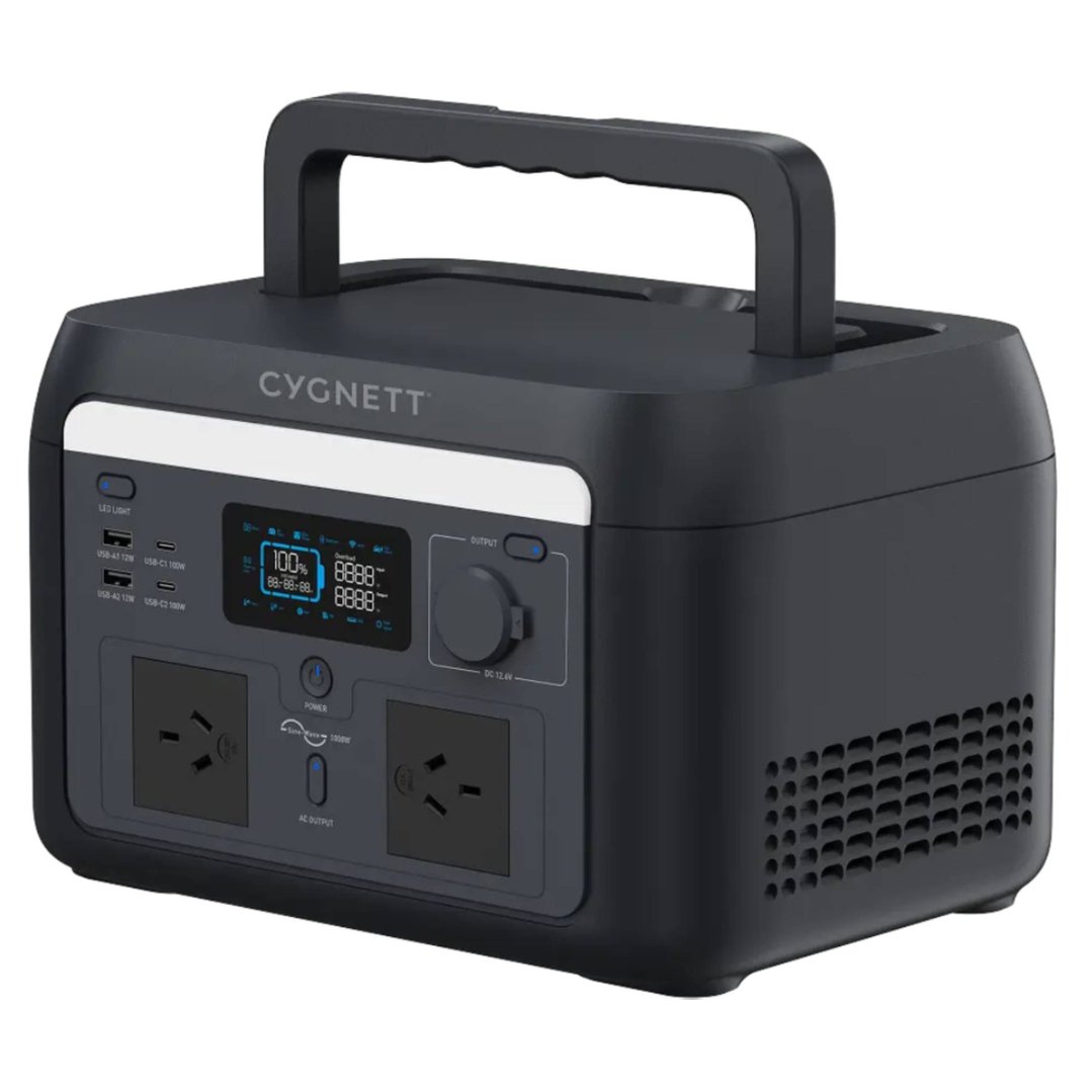 Cygnett 1000W/614.4Wh Portable Power Station CY5868CYPPS