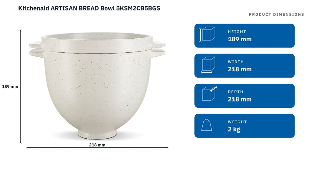 Kitchenaid ARTISAN BREAD Bowl 5KSM2CB5BGS