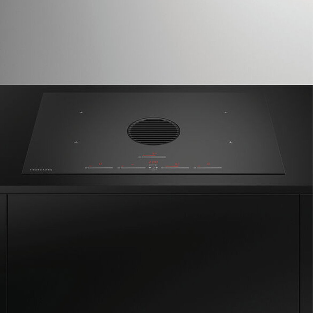Fisher & Paykel 83cm Series 9 4 Zone Induction Cooktop with Integrated Ventilation CID834DTB4