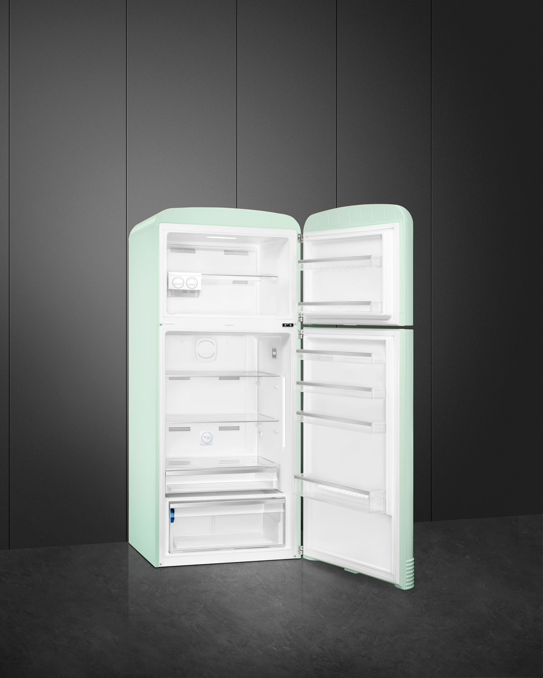 Smeg FAB 50 50’S Style Retro Refrigerator, Right Hand - Pastel Green FAB50RPG5AU