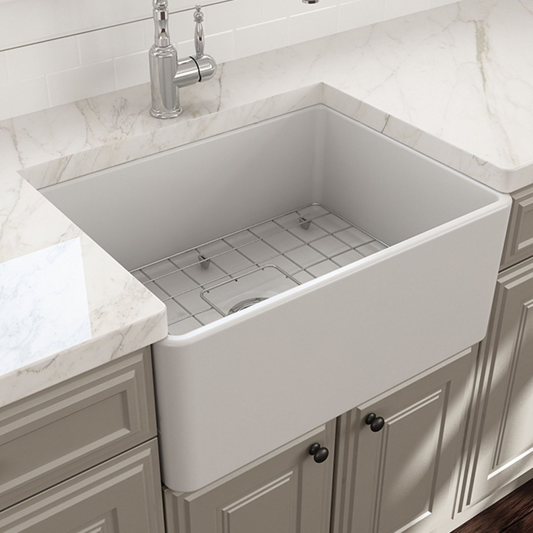 Turner Hastings Novi 60x46 Fireclay Butler Sink - Matte White. NO603FS-MW