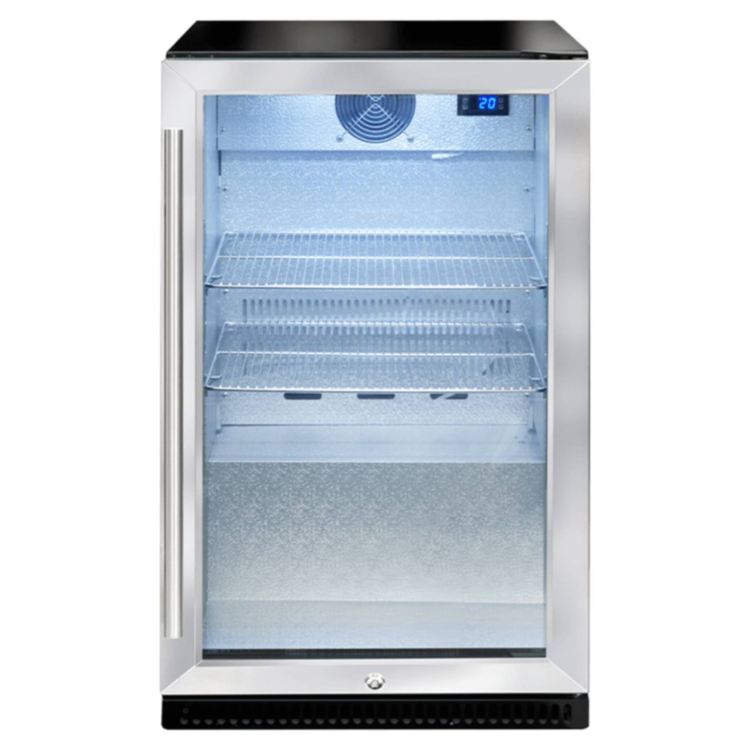 Artusi 138 Bottle Single Door Outdoor Beverage Chiller Stainless Steel AOF1SM5