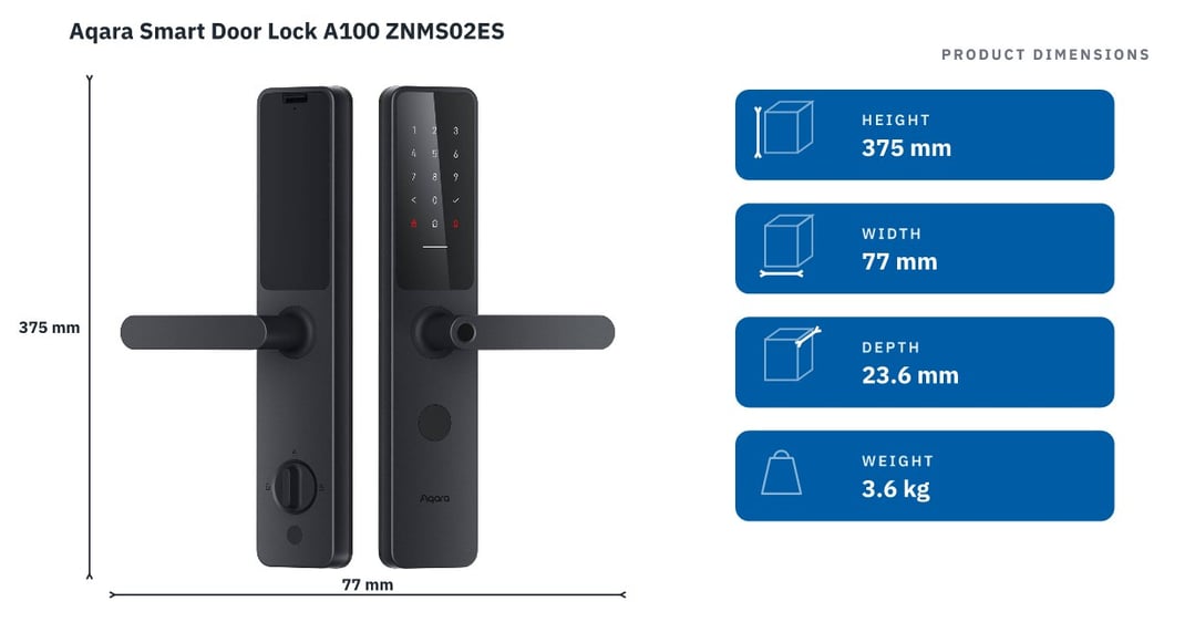 Aqara Smart Door Lock A100 ZNMS02ES
