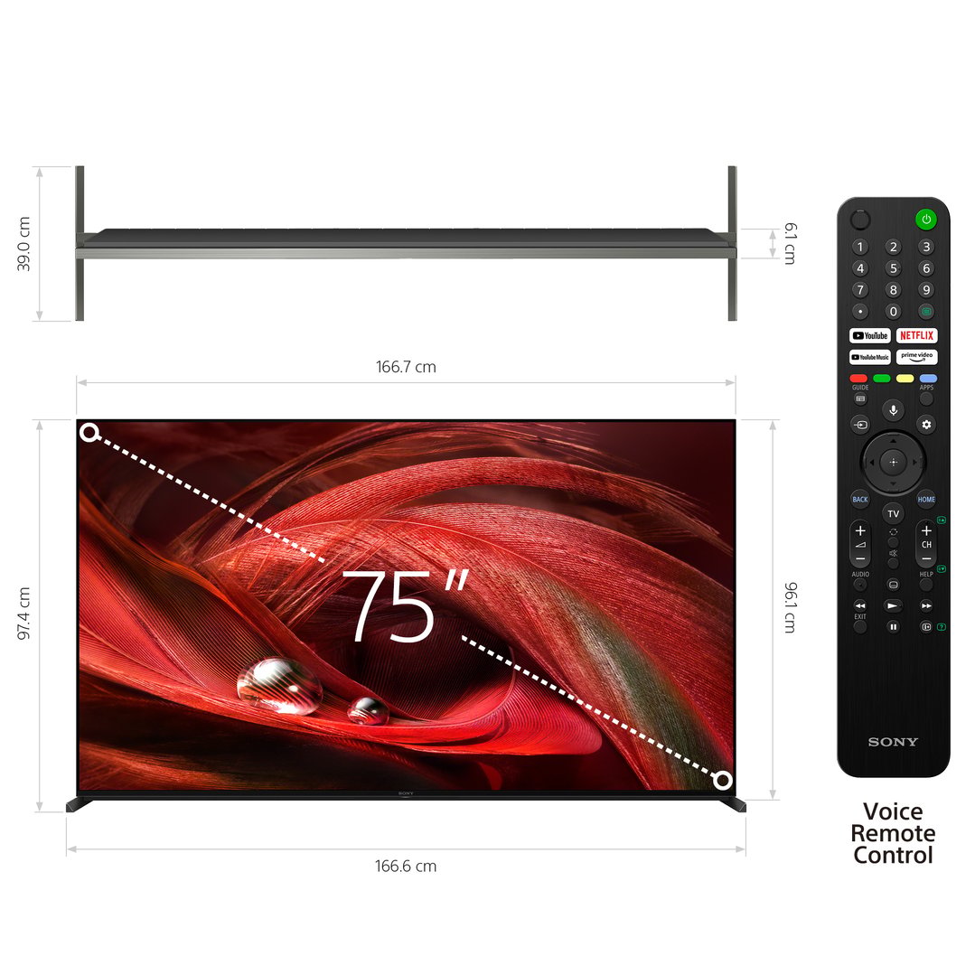 Sony 75" XR X95J 4K UHD HDR Smart Google TV XR75X95J