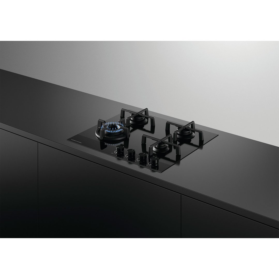 Fisher & Paykel Series 9 Gas on Glass Cooktop, 60cm CG604DNGGB4