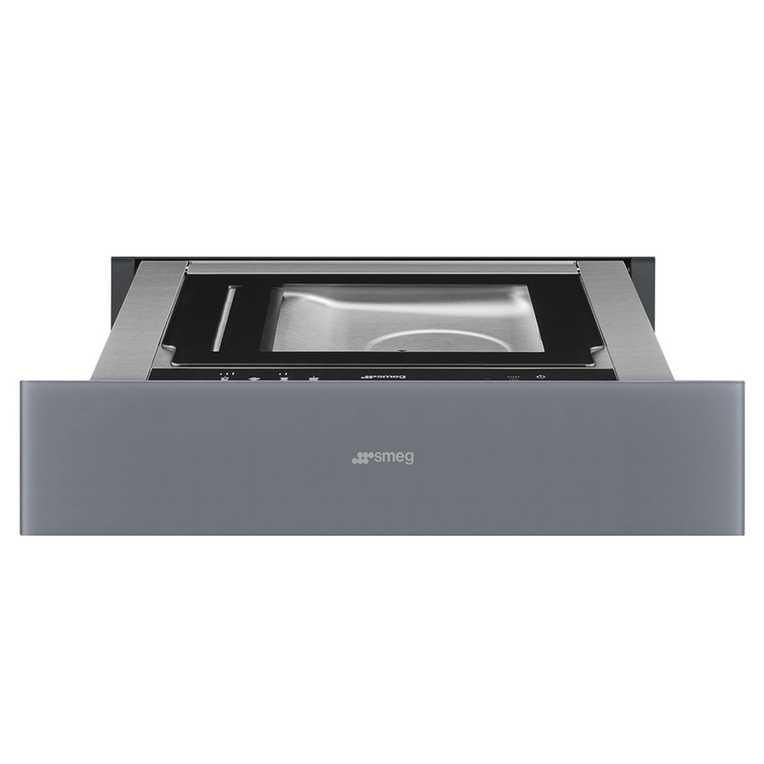 Smeg Sousvide + vacuum drawer, silver stopsol glass, 3 levels + chef