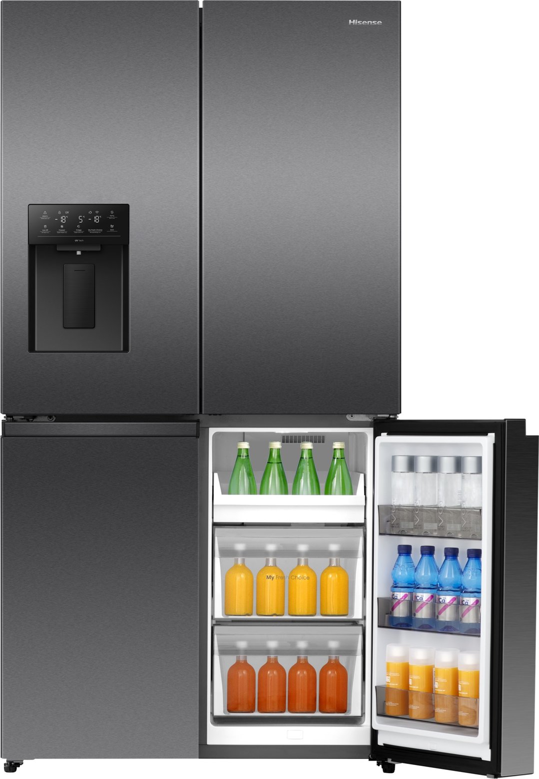 Hisense 640L PureFlex French Door - Dark Stainless Steel HRCD640TBW