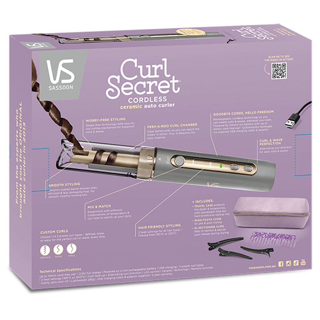 Vs Sassoon Curl Secret® Cordless Ceramic Auto Curler VSC1040A