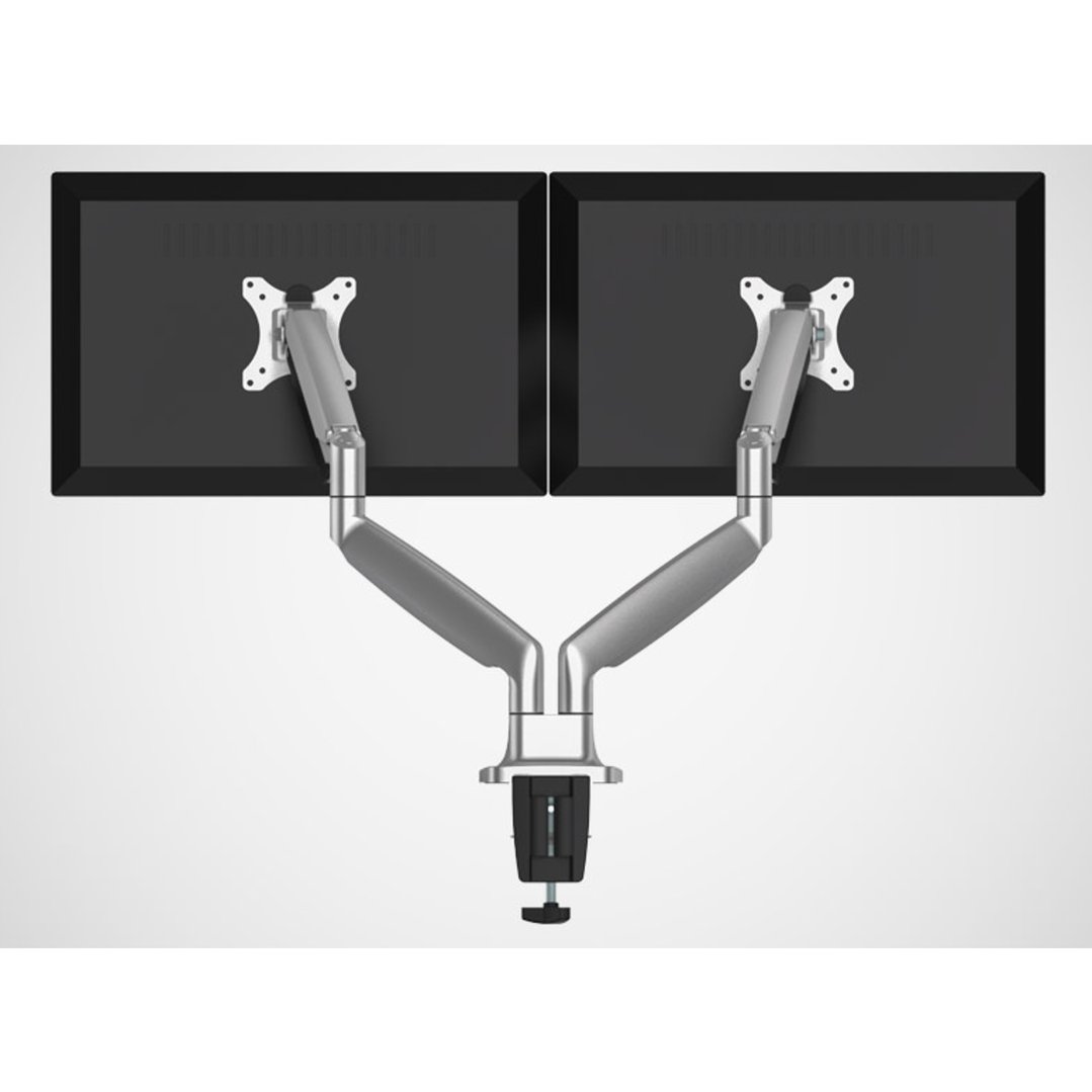 Ergovida Double Arm Gas Spring Monitor Desk Mount EMA10-C24