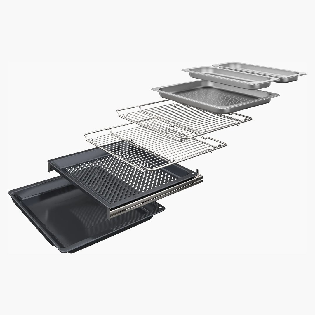 Neff Slide & Hide® Oven with FullSteam with Deep Black Side Trims / Handle B69FS5CY0A-DB
