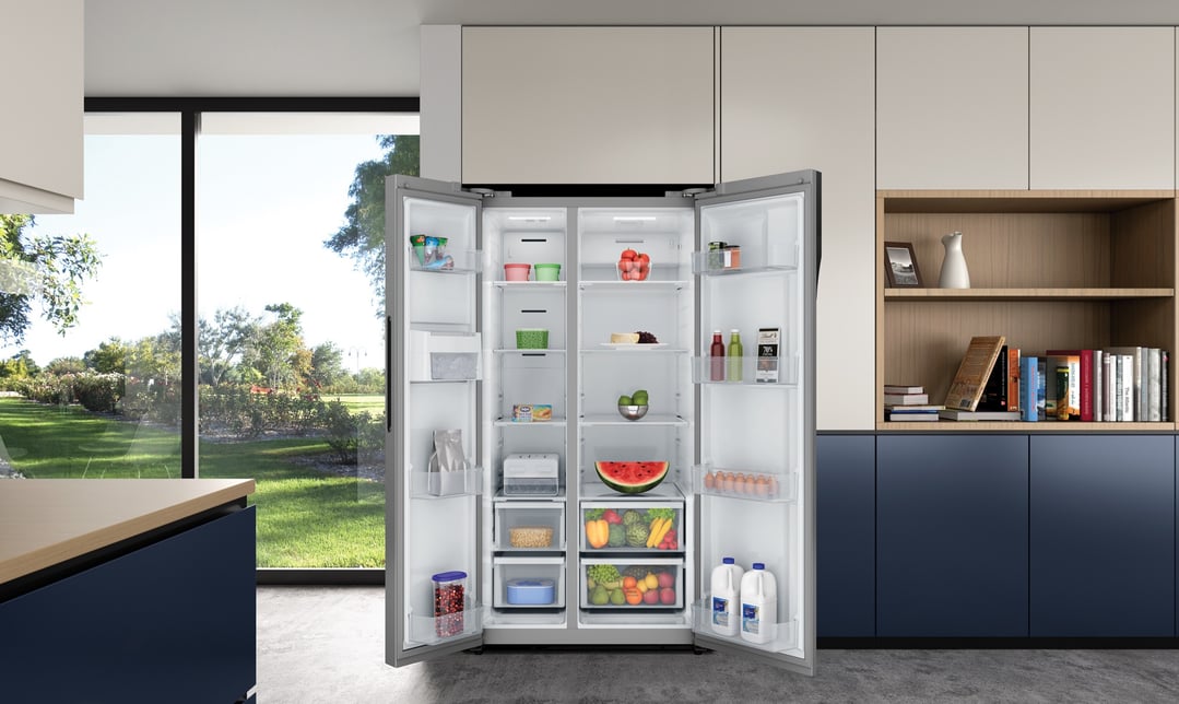 Westinghouse 624L Side by Side Fridge, Silver WSE6200SB