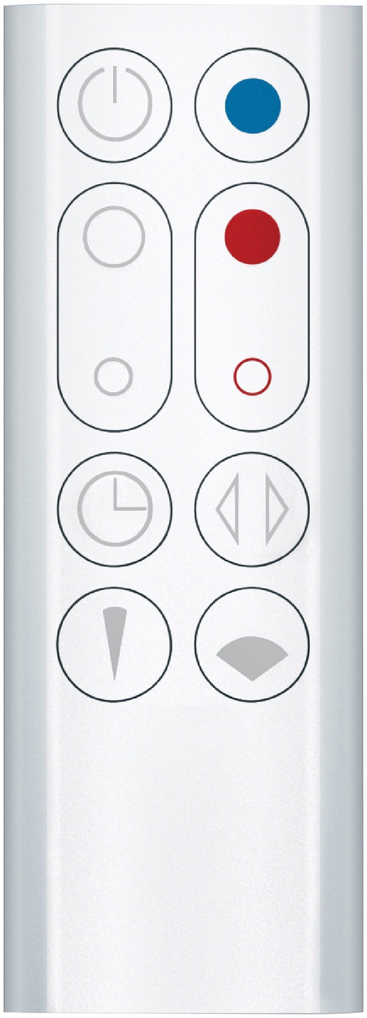 Dyson AM09 Hot+Cool™ Jet Focus Fan Heater (White/Silver) 464812-01