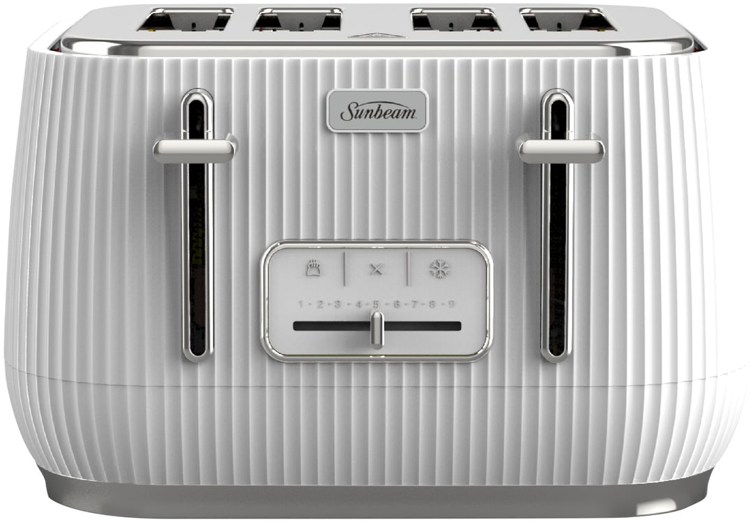 Sunbeam Radiance Collection 1.7L Kettle and 4-Slice Toaster Set White PUP3500WH