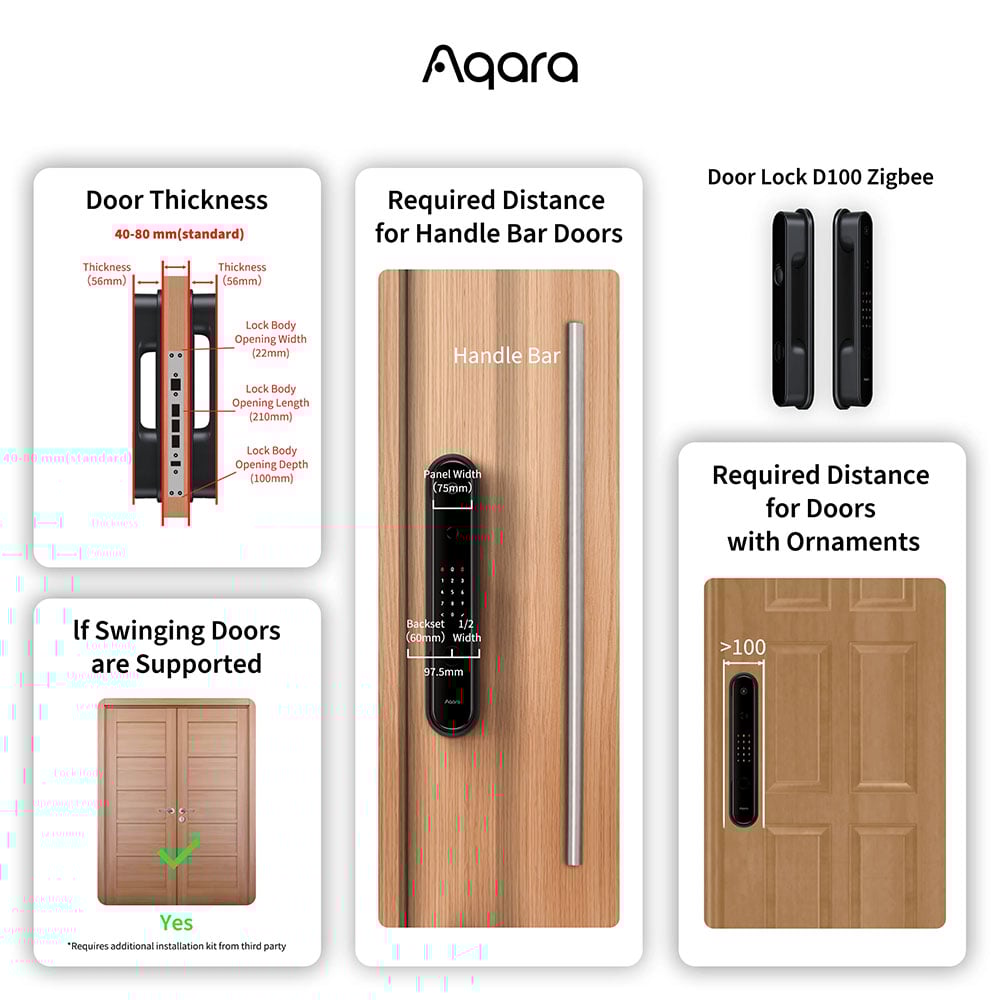 Aqara Smart Door Lock D100 ZNMS20LM