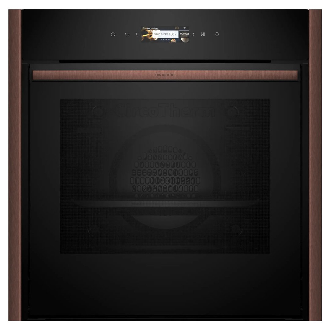 Neff Pyrolytic Slide & Hide® Oven with Brushed Bronze Side Trims / Handle B59CR72Y0A-BB