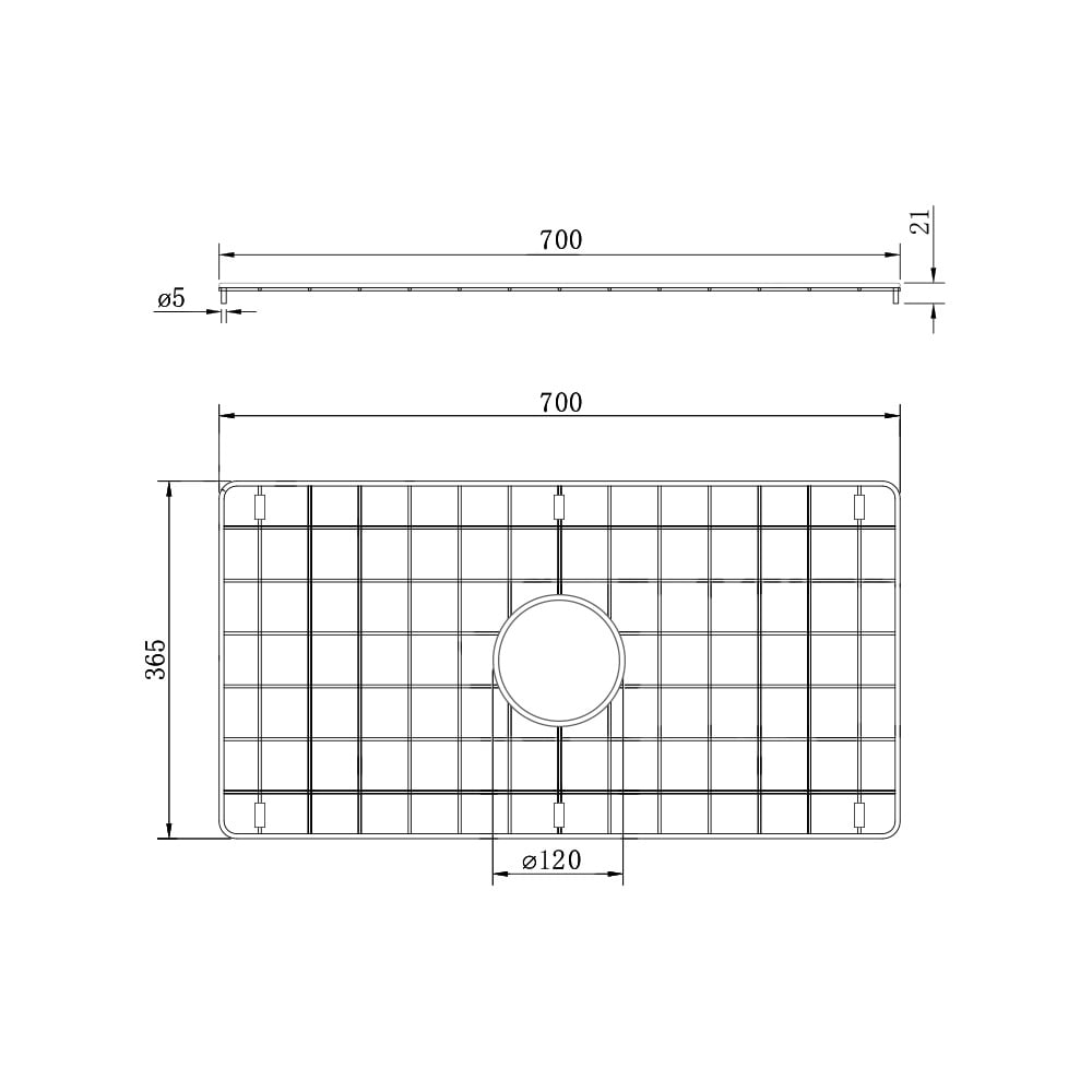 Turner Hastings Cuisine 81x48 Stainless Steel Grid CU81SSG