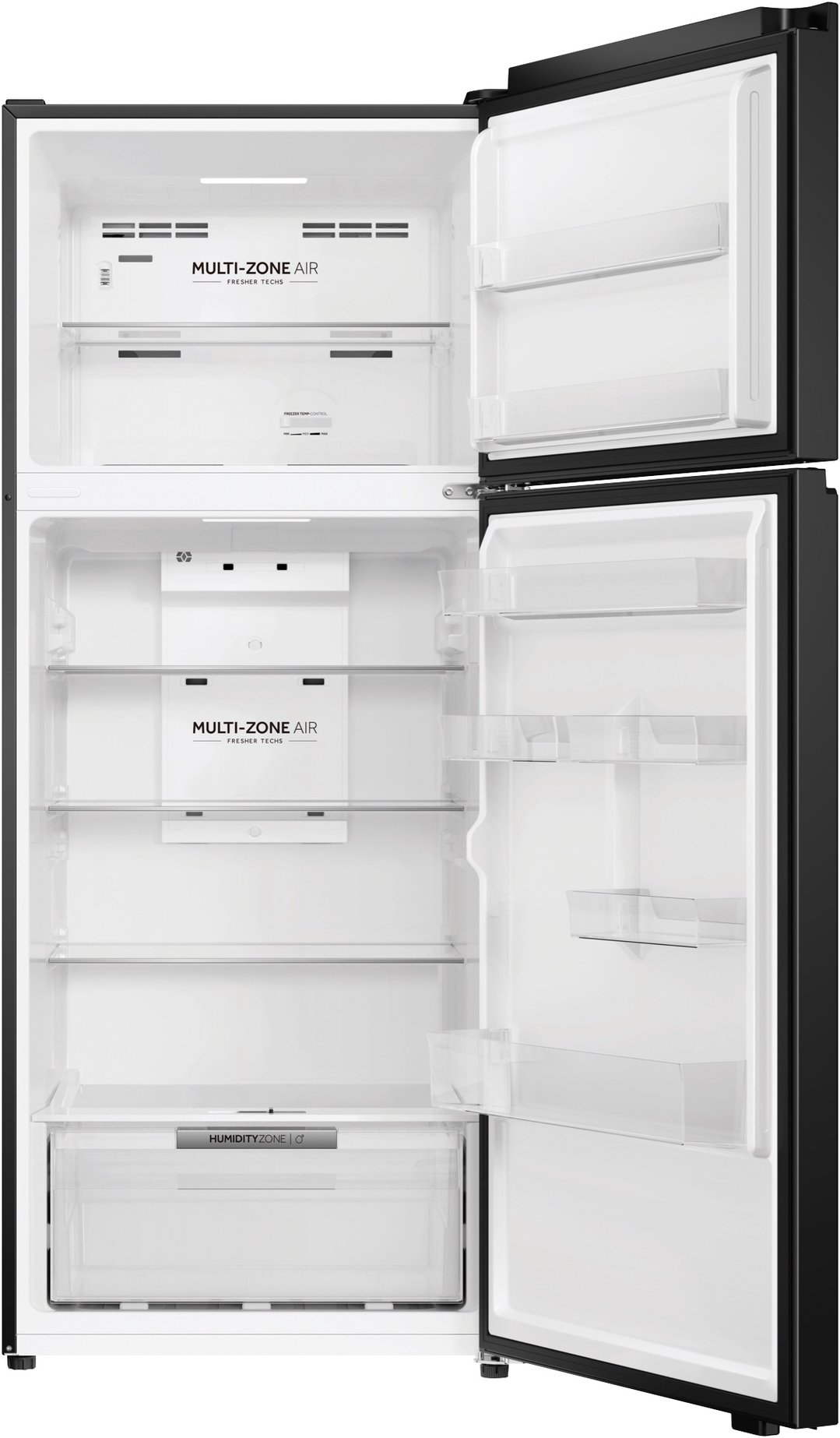 Haier 443L 300 Series Refrigerator Black Top Freezer HRF450TG