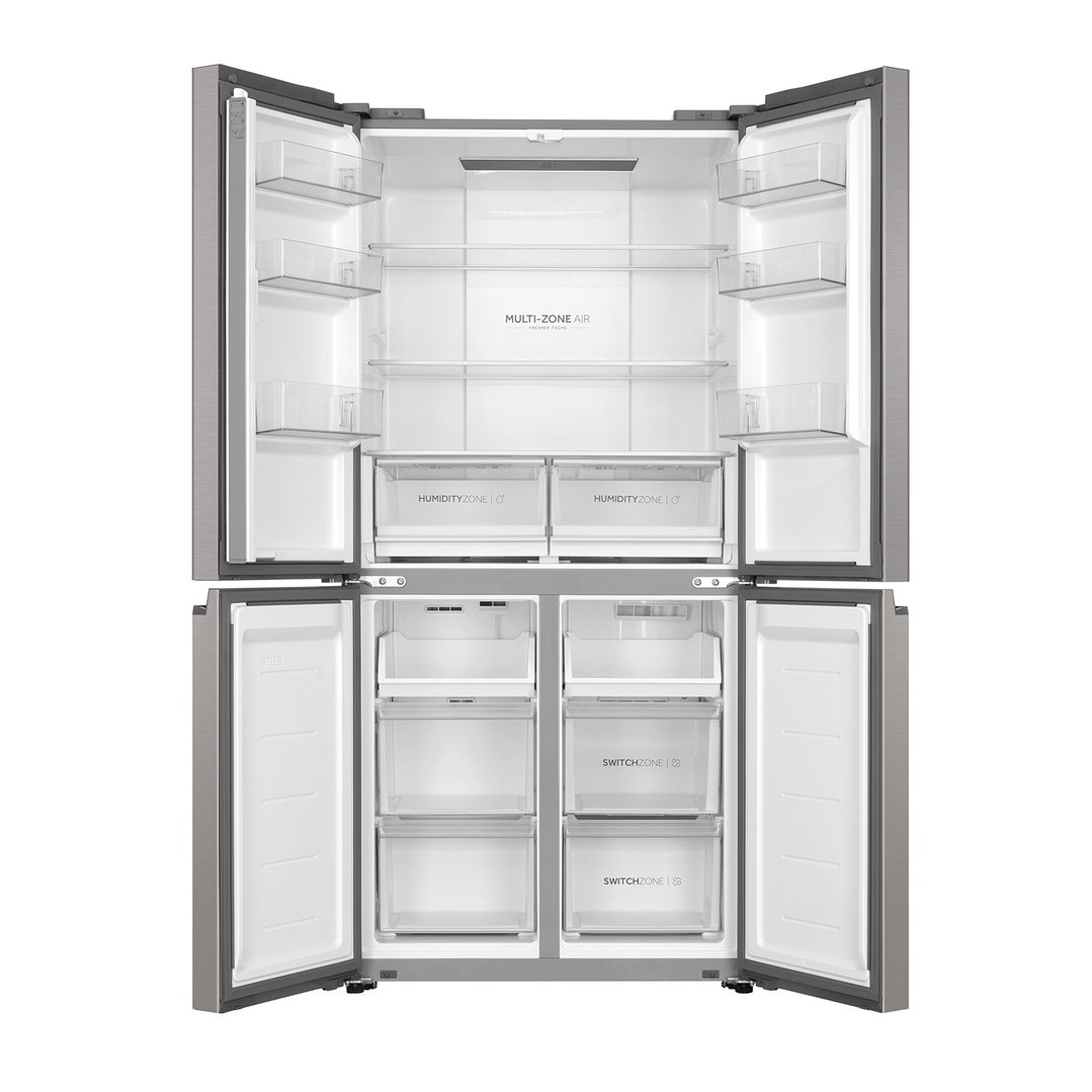 Haier Quad Door Refrigerator Freezer, 83cm, 463L Satina HRF530YS