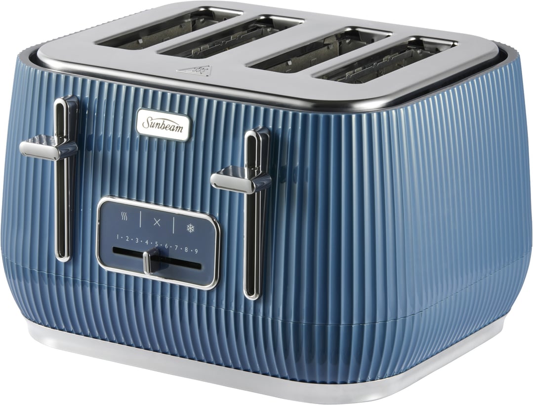 Sunbeam Radiance Breakfast 4-Slice Toaster, Blue TAP3504BL