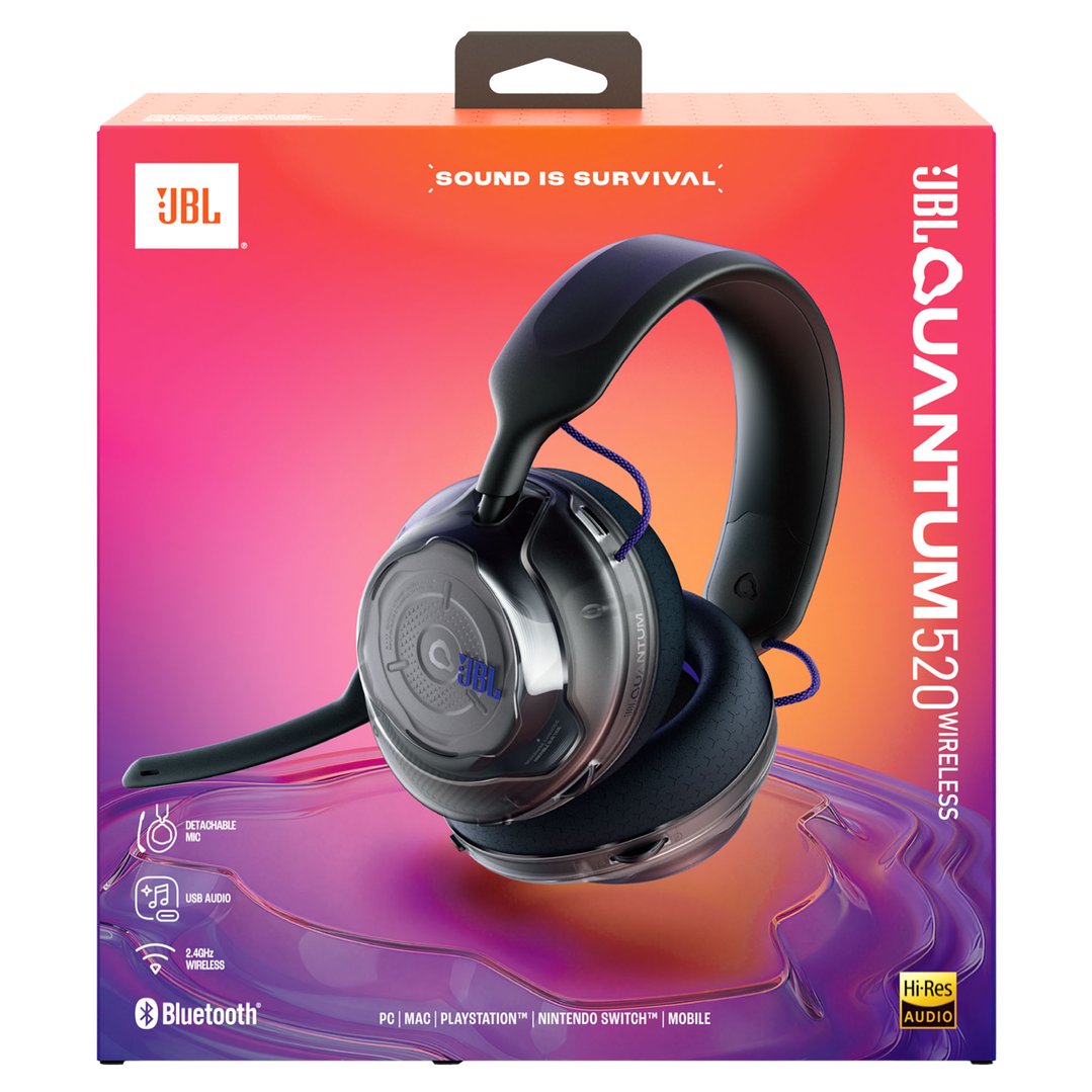JBL Quantum 520 Gaming Wireless Over-Ear Headset For Xbox - Black JBLQTUM520XBLK