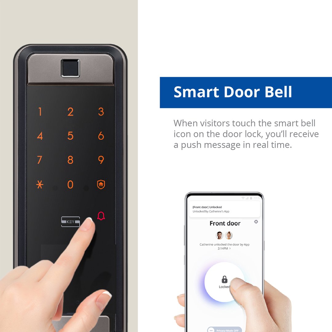 Samsung Smart Wi-Fi Fingerprint Push And Pull Mortise Door Lock SHP-DP609