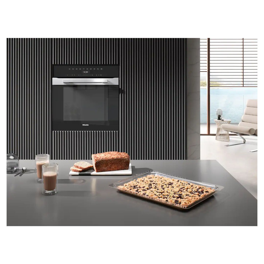 Miele 60cm Pyrolytic Oven with Rapid Cooling and Crisp Function Obsidian Black H7464BPOBSW