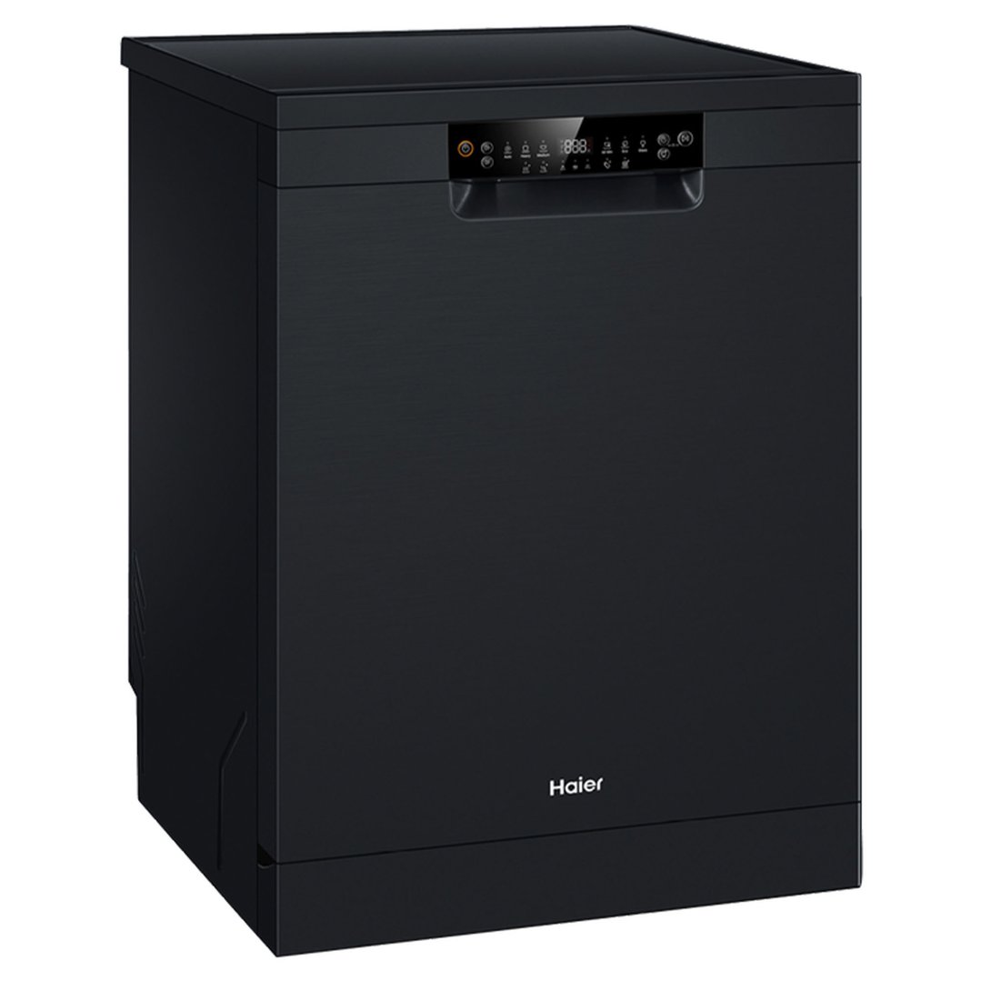 Haier 15 PL Freestanding Dishwasher - Black HDW15F2B1